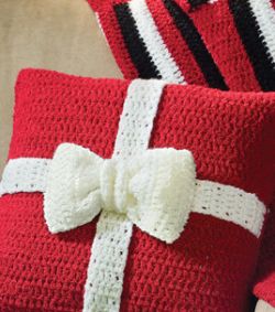 Present Crochet Pillow