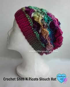 Shell N Picots Slouch Hat