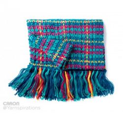 Woven Plaid Crochet Blanket