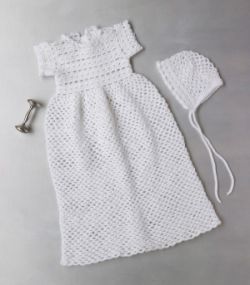 Christening Gown And Bonnet