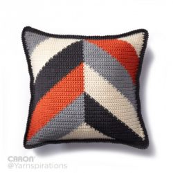 Bold Angles Crochet Pillow