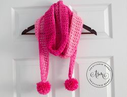 Pretty in Pink Angled Scarf