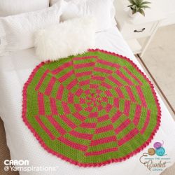 Peppermint Pinwheel Afghan