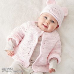 Crochet Baby Jacket Set