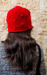 Red Spikes Beanie