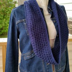 Navy Clusters Infinity Scarf