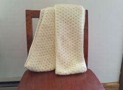 Cream Clusters Extra Long Infinity Scarf