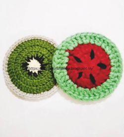 Kiwi and Watermelon Coasters