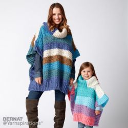 Mom and Me Crochet Ponchos