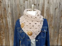 Linen Chunky Cowl