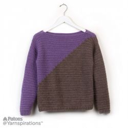 Slanted and Enchanted Crochet Sweater