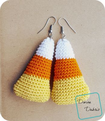 Candy Corn Earrings