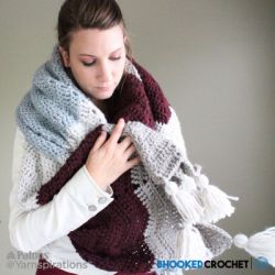 Comfy Chevron Crochet Super Scarf