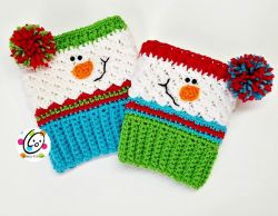 Sampler Snowman Boot Cuffs