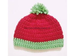 Watermelon Bulky Yarn Baby Hat