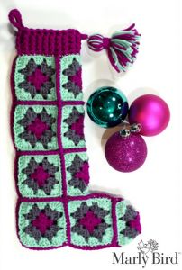 Modern Granny Square Stocking