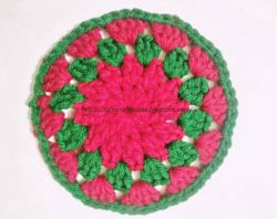 Christmas Themed Crochet Coaster