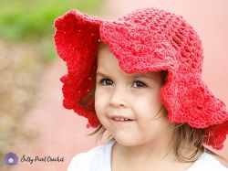 Scalloped Toddler Beach Hat