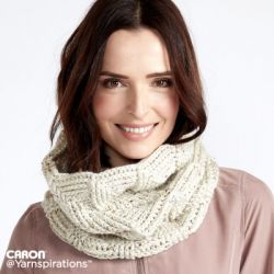 Twist 'n' Shout Tweed Crochet Cowl