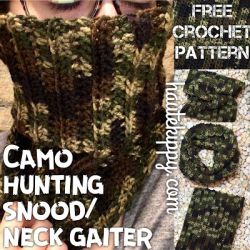 Camo Hunting Snood/Cowl/Neck Gaiter