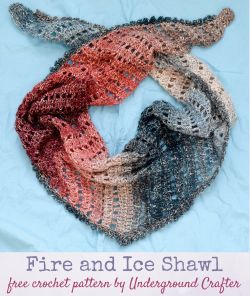 Fire and Ice Shawl