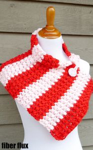 Peppermint Pop Button Cowl