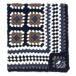 Framed Crochet Granny Throw