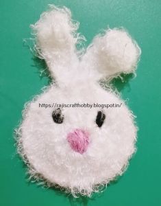 Easy Crochet Bunny Applique