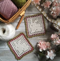 Spring Bunny Doily