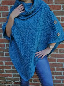 Teal Poncho