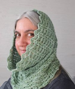 Textured Waves Hooded Cowl