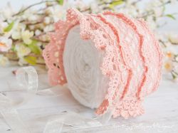 Victoria Rose Lace Baby Bonnet