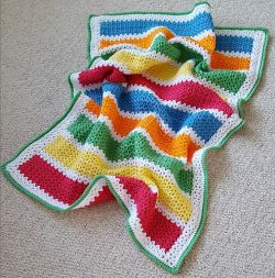 V-Stitch Baby Blanket