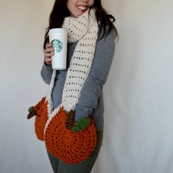 Scarf with Pumpkin Pockets