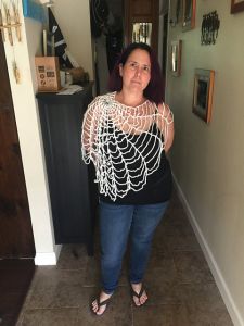 Spooky Spider Web Shawl