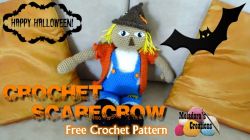 Crochet Halloween Scarecrow