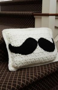 Mustache Pillow