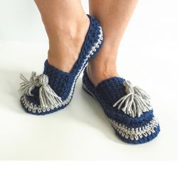 Tassel Slip on Slippers