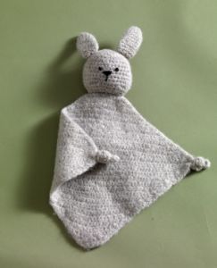 Fuzzy Bunny Baby Blanket