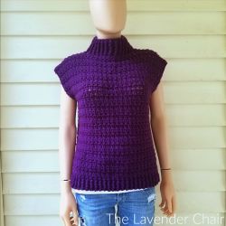 Crossed Double Cowl Neck Vest