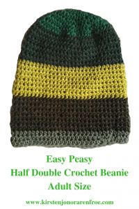 Easy Peasy Half Double Crochet Beanie