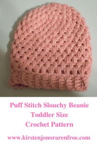 Puff Stitch Slouchy Beanie
