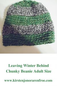 Leaving Winter Behind Chunky Beanie