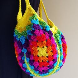 Granny Square Market Bag