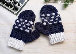 Checkered Mittens