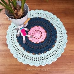 Crochet Round Rug "Blossom" Free Patterns