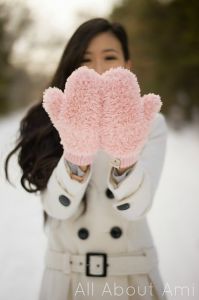 Faux Fur Mittens