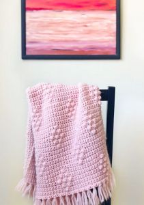 Diamond Berry Stitch Blanket