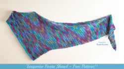 Turquoise Fiesta Shawl