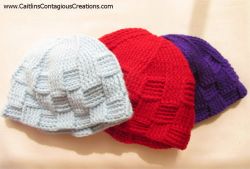 Spiral Star Basket Weave Beanie